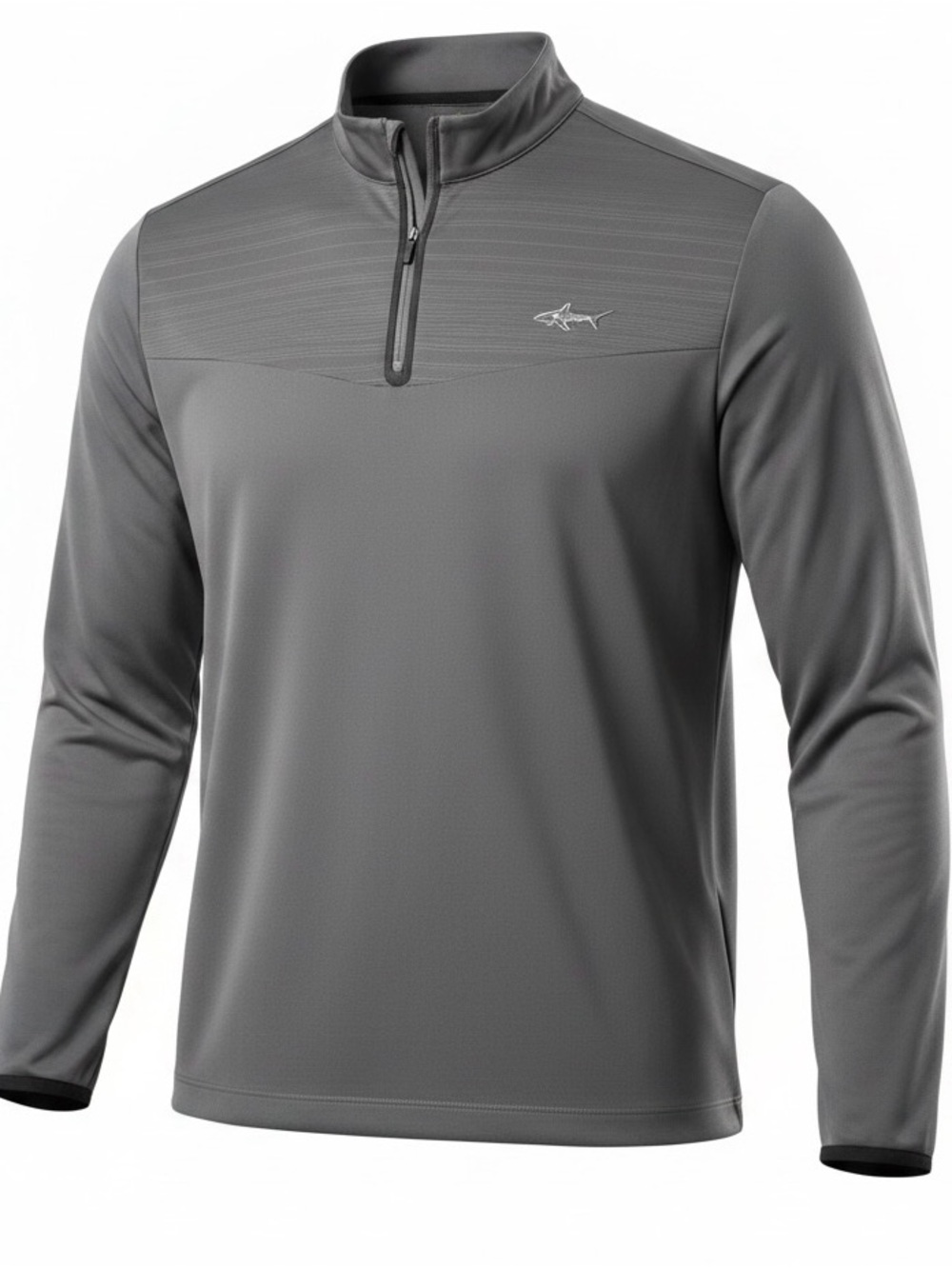 Greg Norman Collection Men's Gray Quarter-Zip Performance Pullover